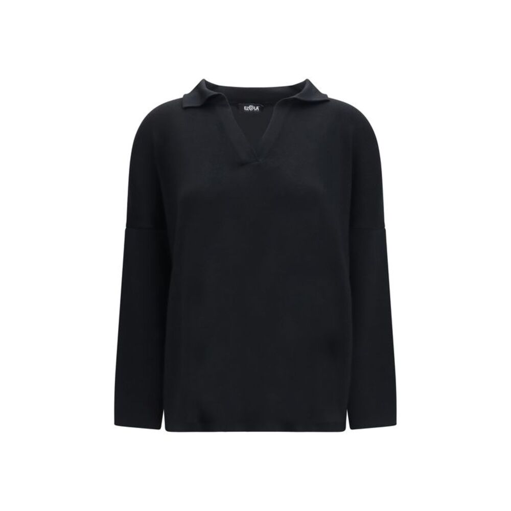 Ella Women Wool Polo Collar Sweater